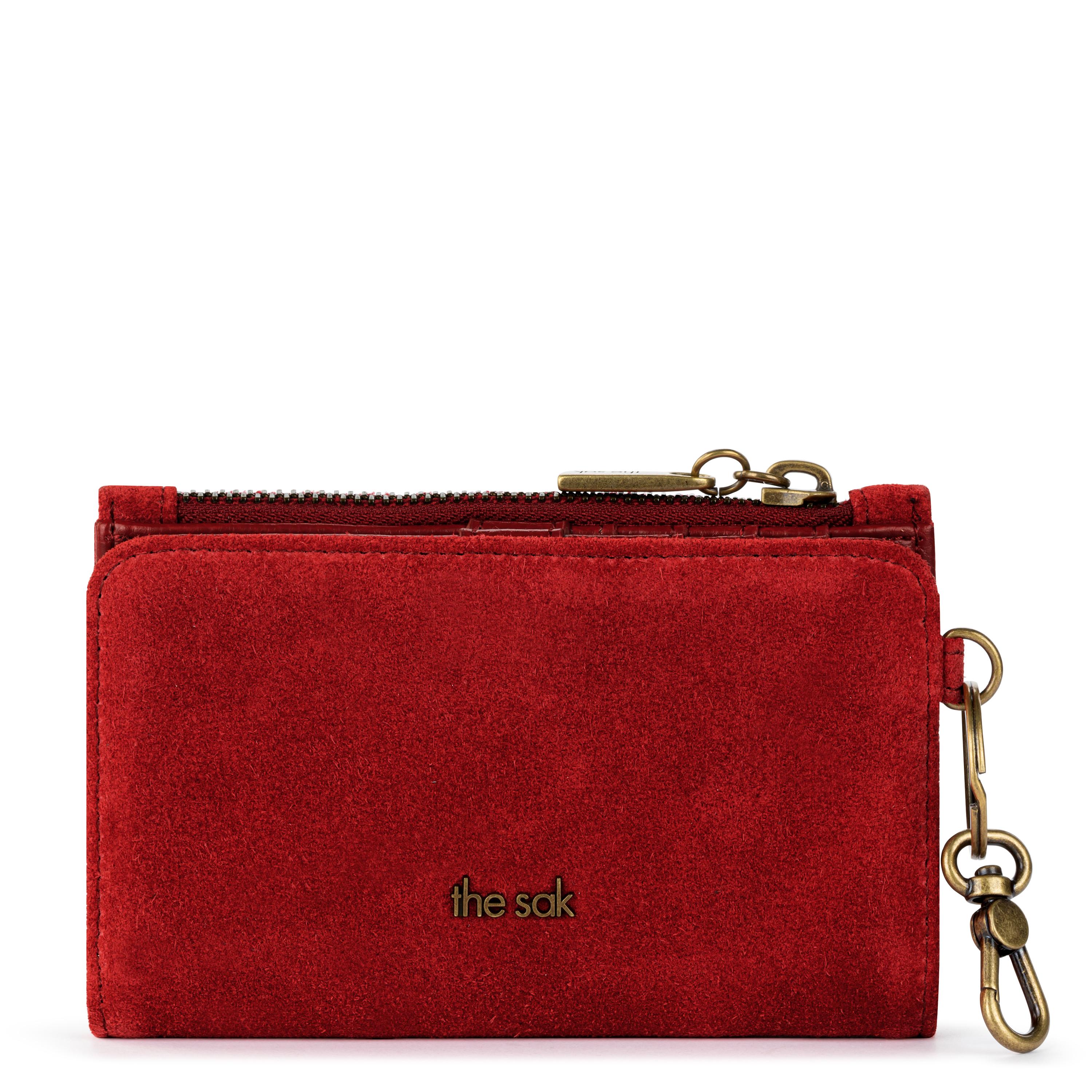 The Sak Encino Essential Wallet - Leather - Scarlet Suede
