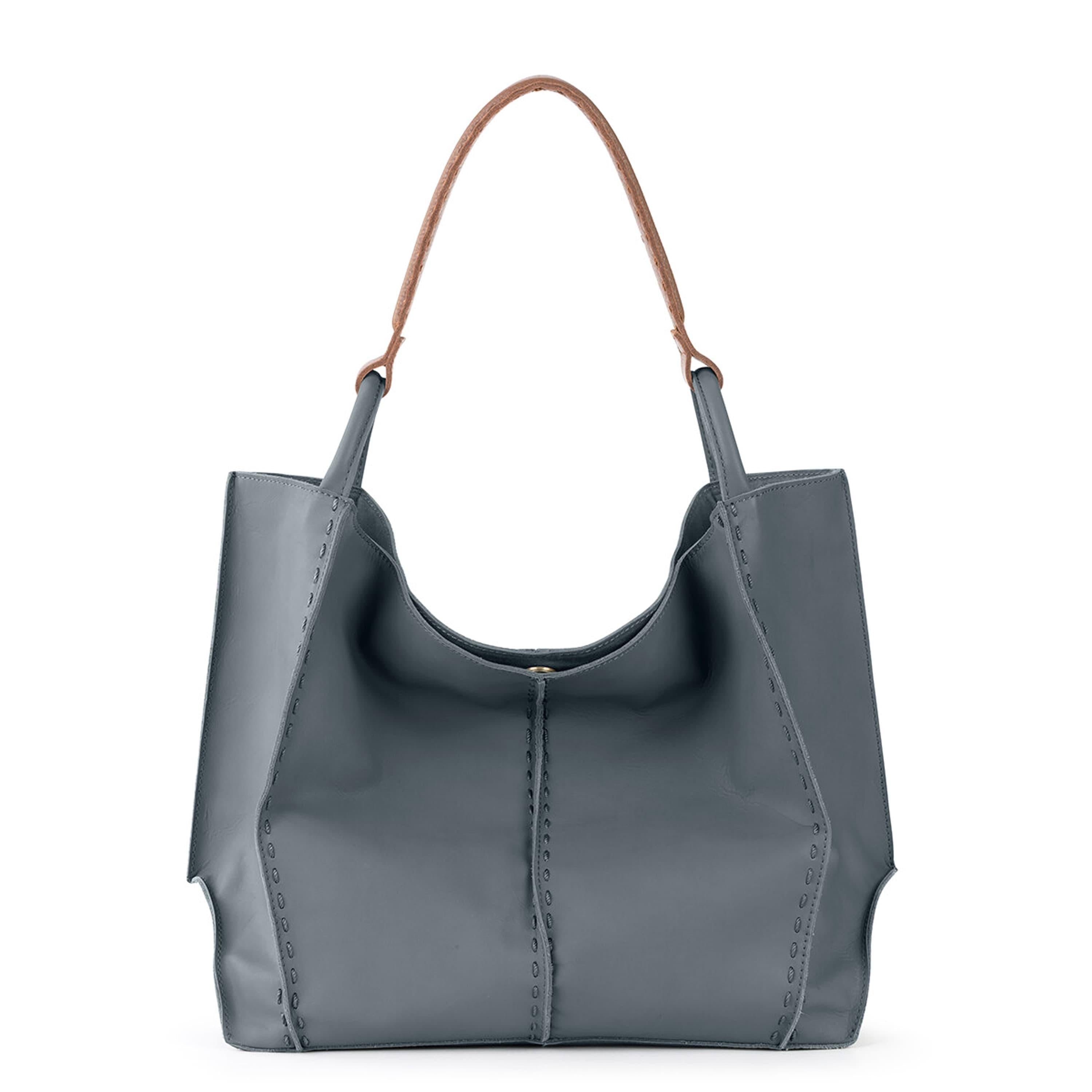 The Sak Los Feliz Large Tote - Leather - Dusty Blue