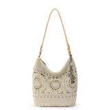 The Sak Sequoia Hobo - Hand Crochet - Natural Medallion