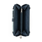 The Sak Iris Large Smartphone Crossbody - |Eco Twill - Indigo Tonal Spirit Desert|