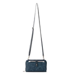 The Sak Iris Large Smartphone Crossbody - |Eco Twill - Indigo Tonal Spirit Desert|