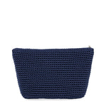 The Sak Essential Pouch - Hand Crochet - Denim