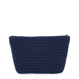 The Sak Essential Pouch - Hand Crochet - Denim