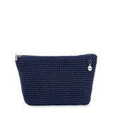 The Sak Essential Pouch - Hand Crochet - Denim