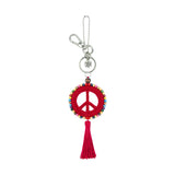 The Sak Yarnicharmz Dangle - Hand Crochet - Rocket Red Peace