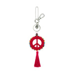 The Sak Yarnicharmz Dangle - Hand Crochet - Rocket Red Peace