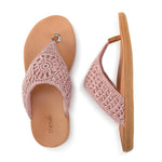 The Sak Shana Sandal - Hand Crochet - Seashell Medallion