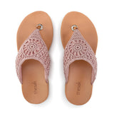 The Sak Shana Sandal - Hand Crochet - Seashell Medallion