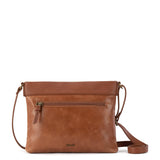 The Sak Sanibel Mini Crossbody - Leather - Tobacco Floral Embossed