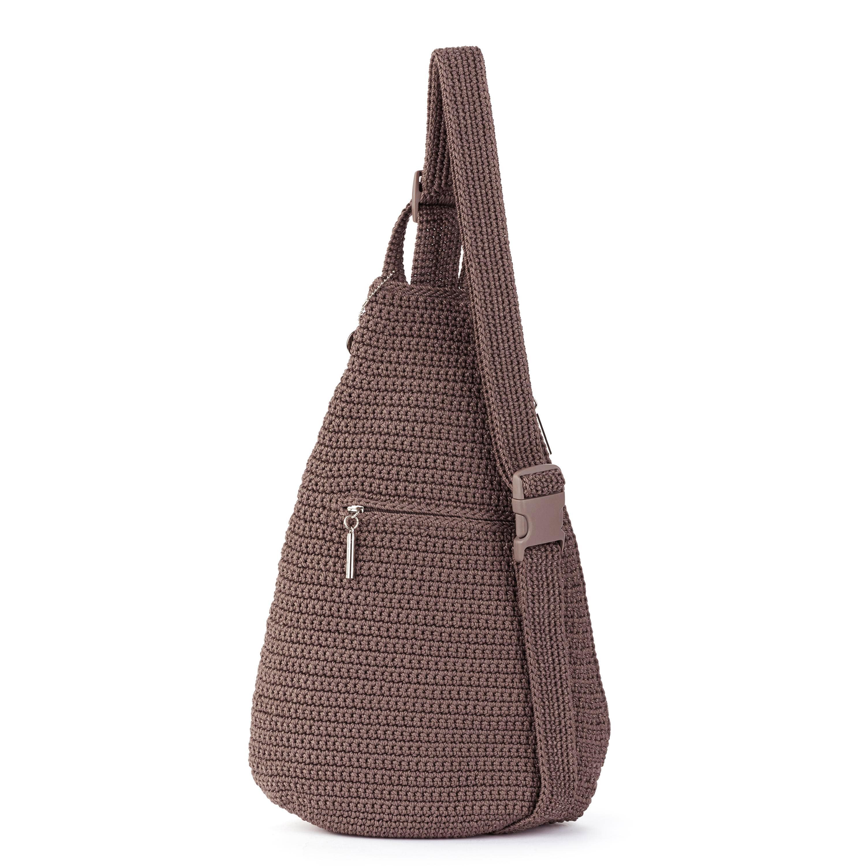 The Sak Geo Sling Backpack - Hand Crochet - Mushroom