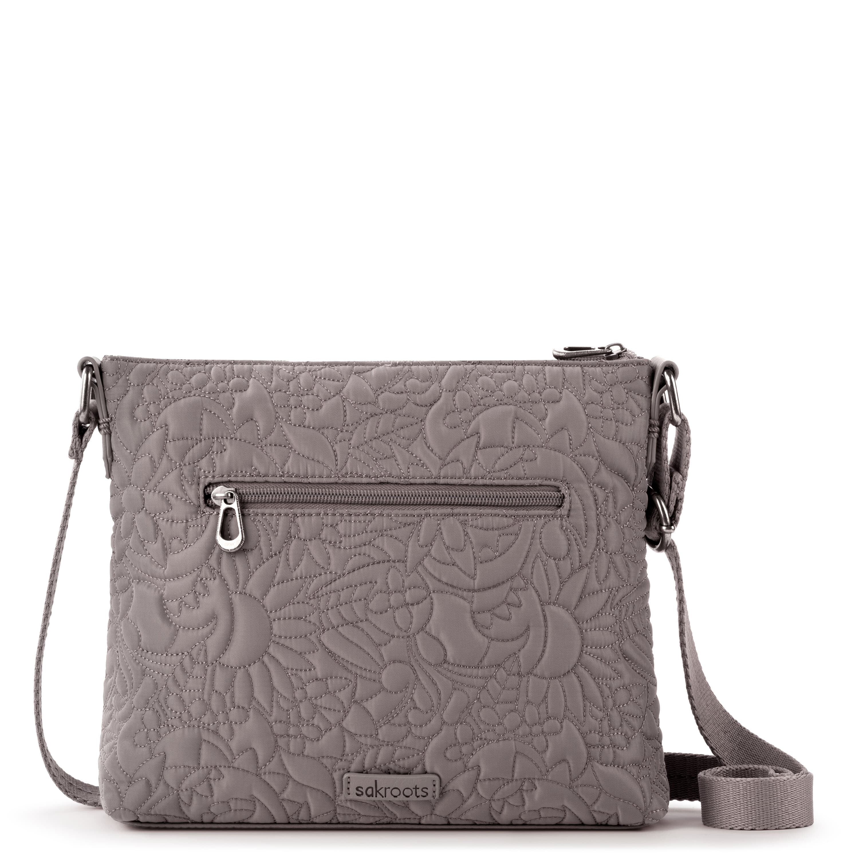 Sakroots Basic Crossbody - EcoTwill - Light Mushroom Spirit Desert Quilted