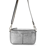 The Sak Cora Smartphone Crossbody - Leather - Dark Silver