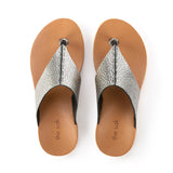The Sak Los Feliz Sandal - Leather - Dark Silver