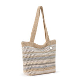 The Sak Casual Classics Tote - Hand Crochet - Sand Stripe