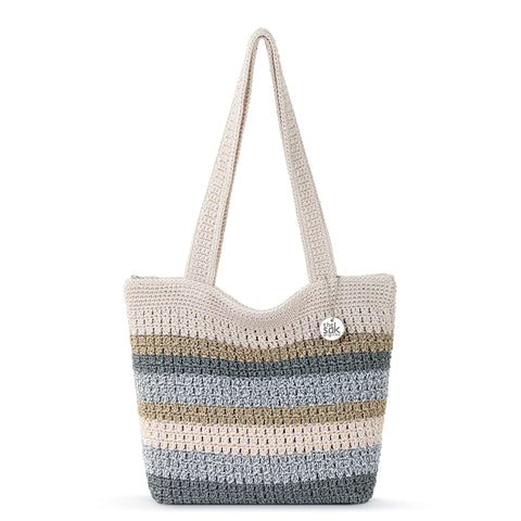 The Sak Casual Classics Tote - Hand Crochet - Desert Stripe