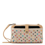 The Sak Iris Large Smartphone Crossbody - |Hand Crochet - Ecru Multi Beads Full|