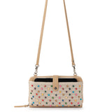 The Sak Iris Large Smartphone Crossbody - |Hand Crochet - Ecru Multi Beads Full|
