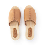 The Sak Ella Clog Sandal - Leather - Natural Vachetta