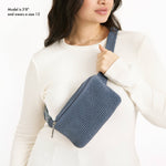 The Sak Caraway Small Belt Bag - Hand Crochet - Maritime