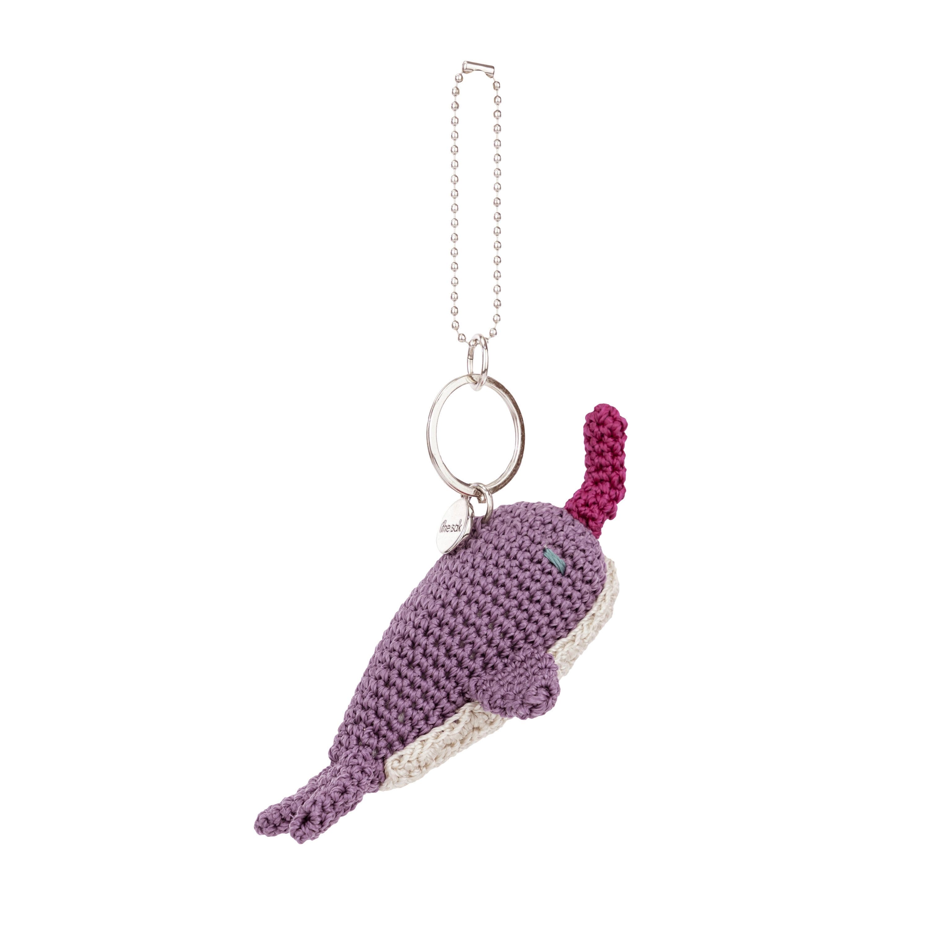 The Sak Yarnicharmz Dangle - Hand Crochet - Narwhal