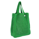 The Sak Lanie Market Tote - Hand Crochet - Kelly Green