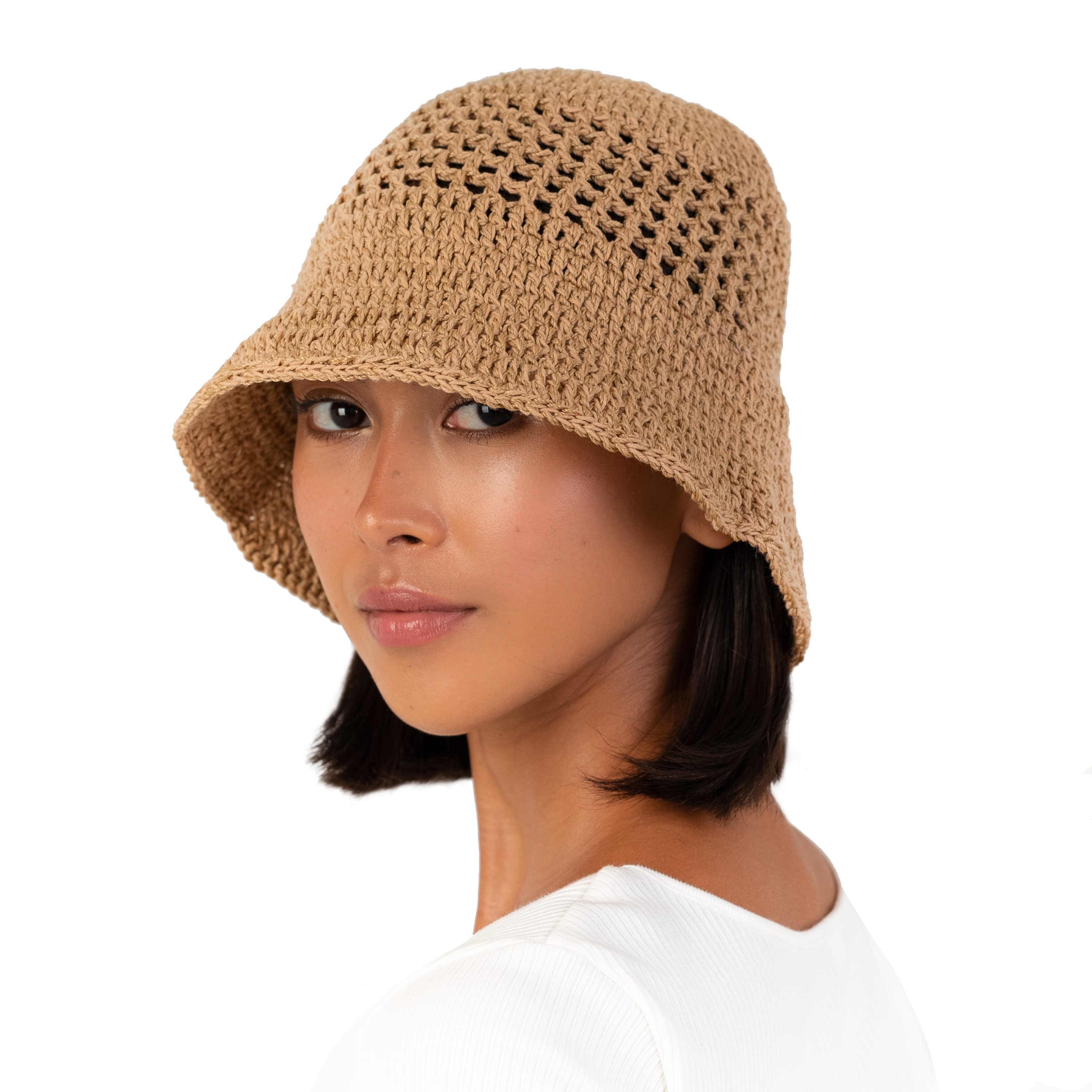 The Sak Lanie Bucket Hat - Hand Crochet - Bamboo