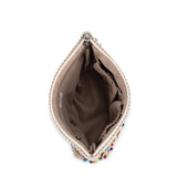 The Sak Essential Pouch - Hand Crochet - Ecru Multi Beads