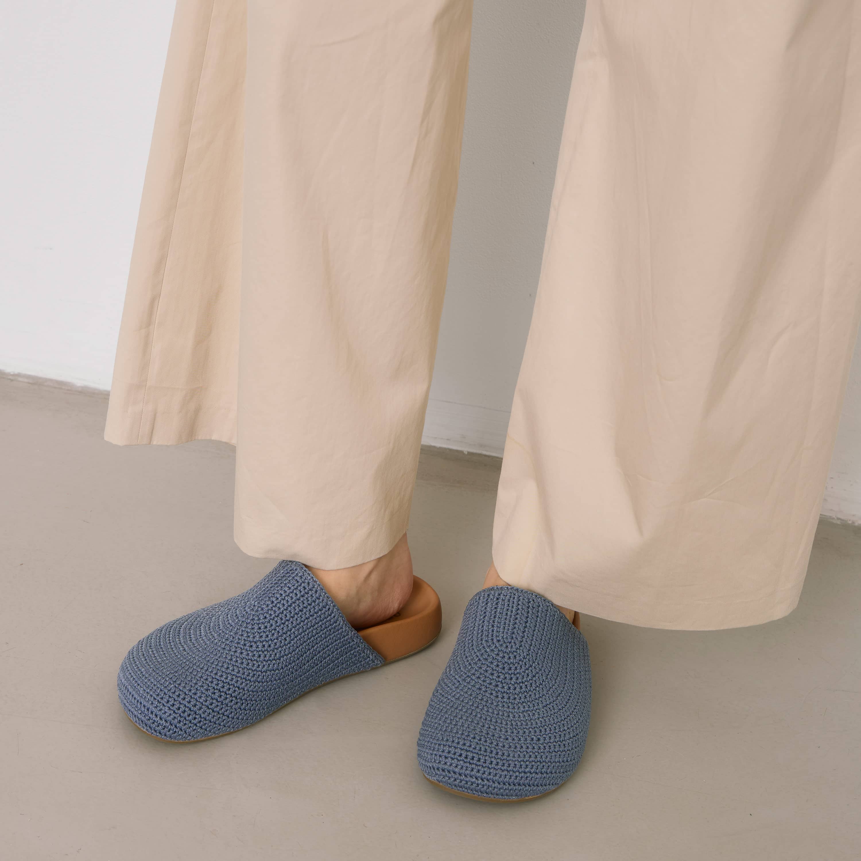 The Sak Bolinas Clog - Hand Crochet - Maritime