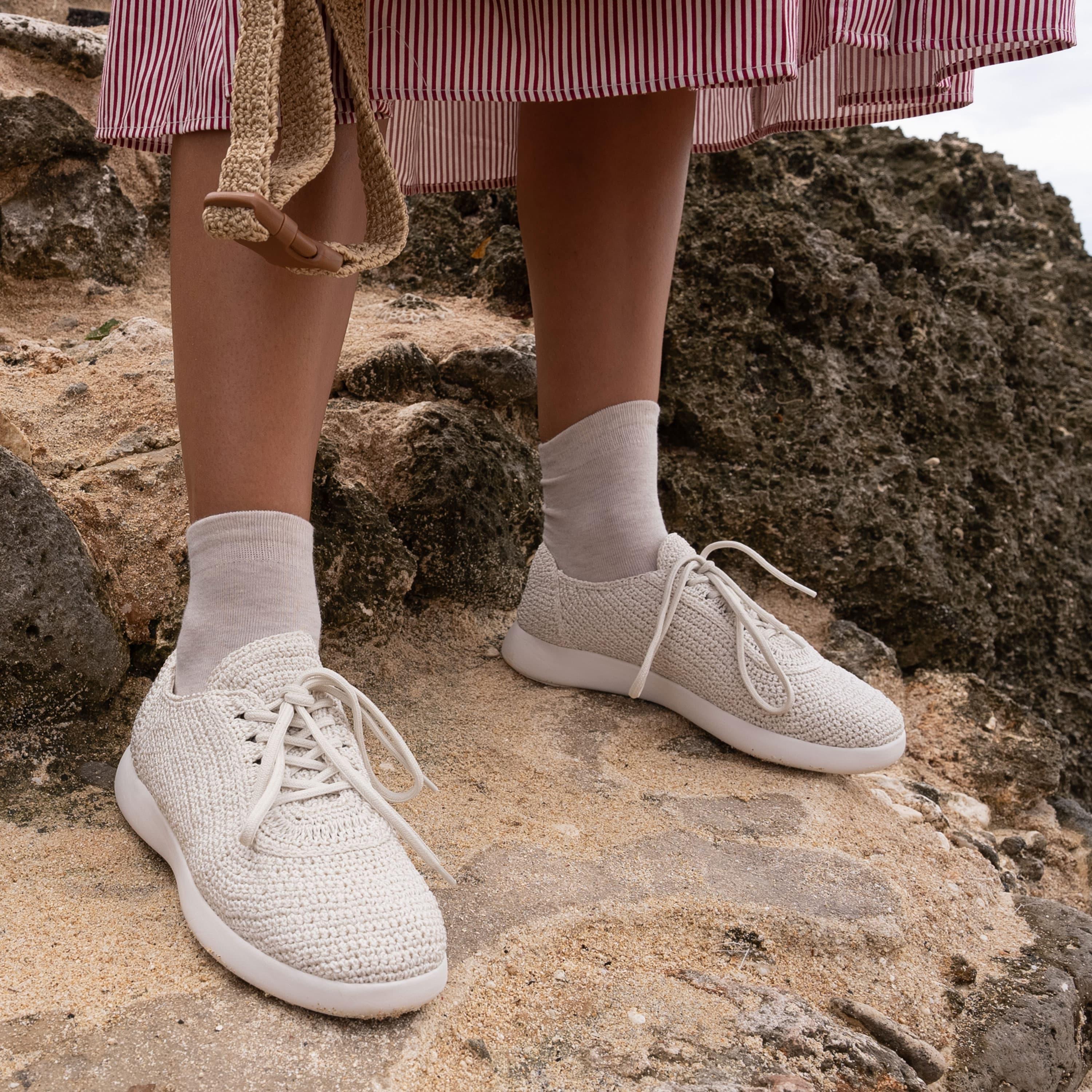 The Sak Asha Sneaker - Hand Crochet - Natural