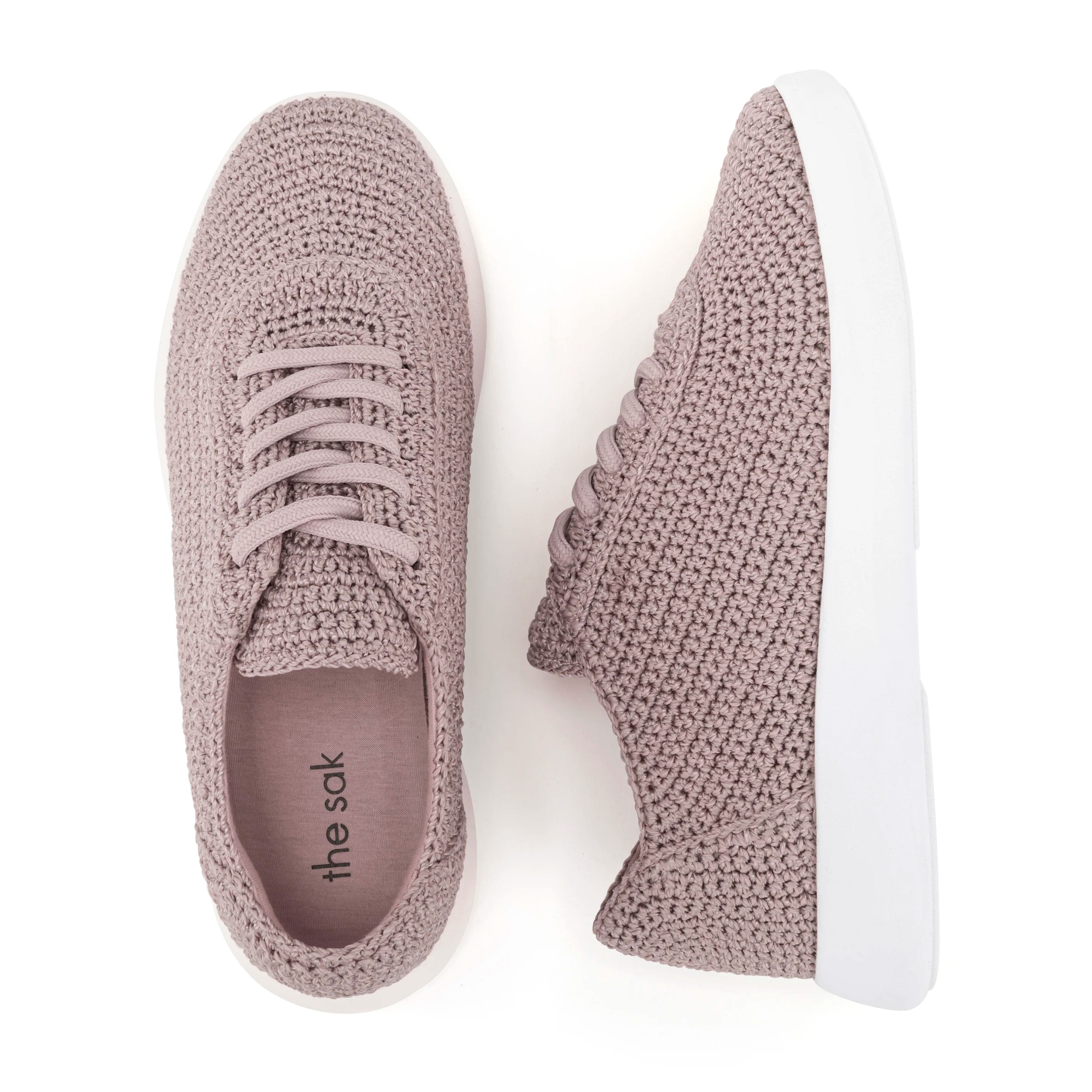 The Sak Asha Sneaker - Hand Crochet - Fog