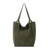 The Sak Los Feliz Tall Tote - Leather - Moss Suede