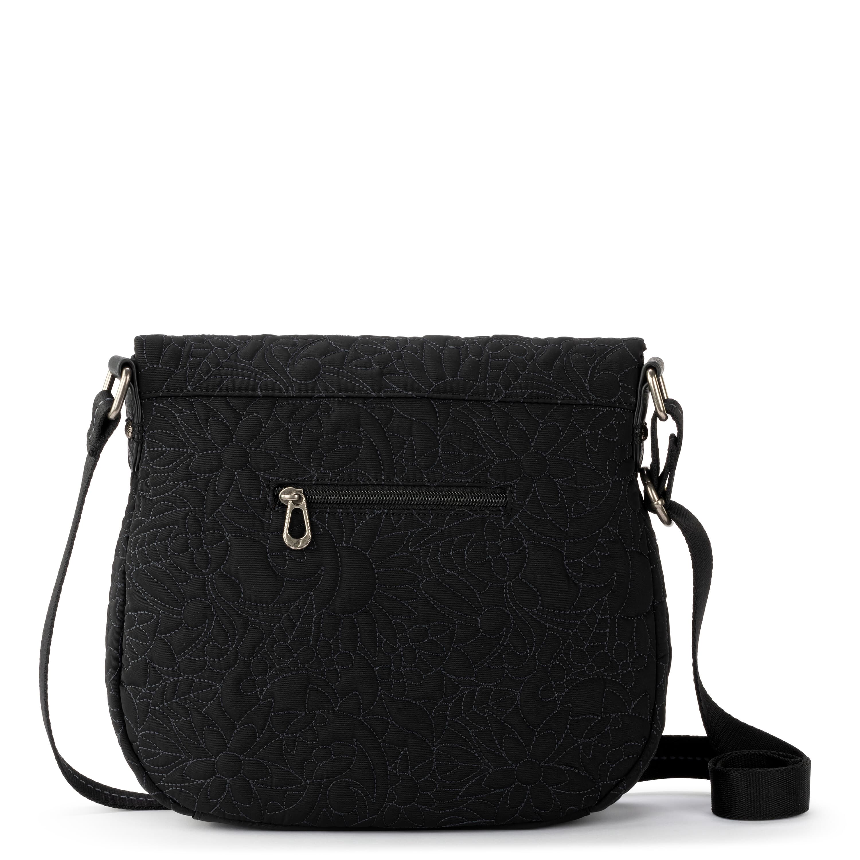 Sakroots Foldover Crossbody - EcoTwill - Black Spirit Desert Quilted