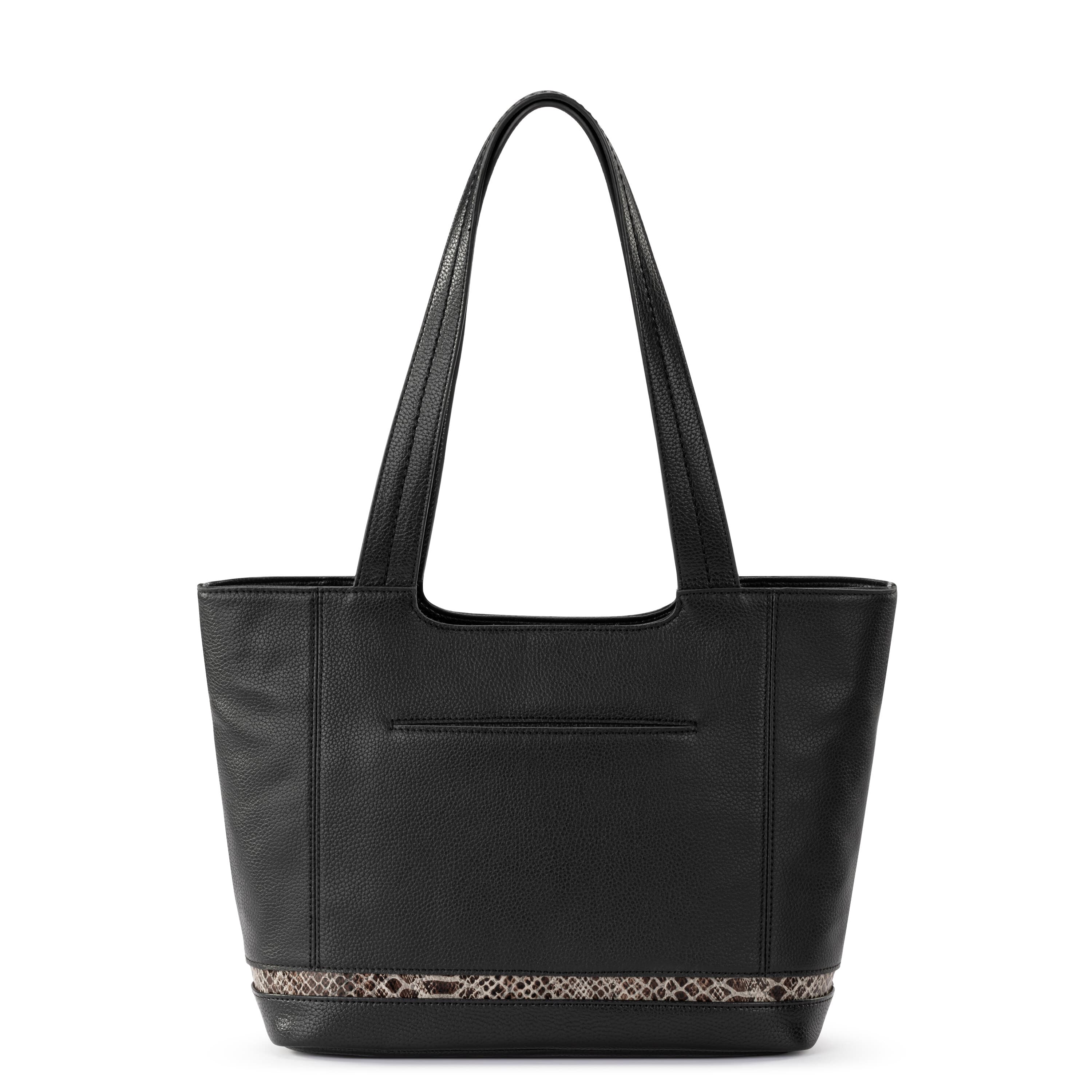 The Sak De Young Tote - Leather - Black Snake Block