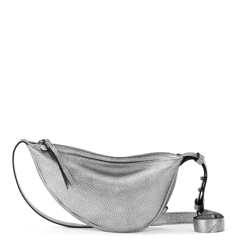 The Sak Tess Sling - Leather - Dark Silver
