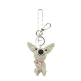 The Sak Yarnicharmz Dangle - Hand Crochet - Natural Chihuahua