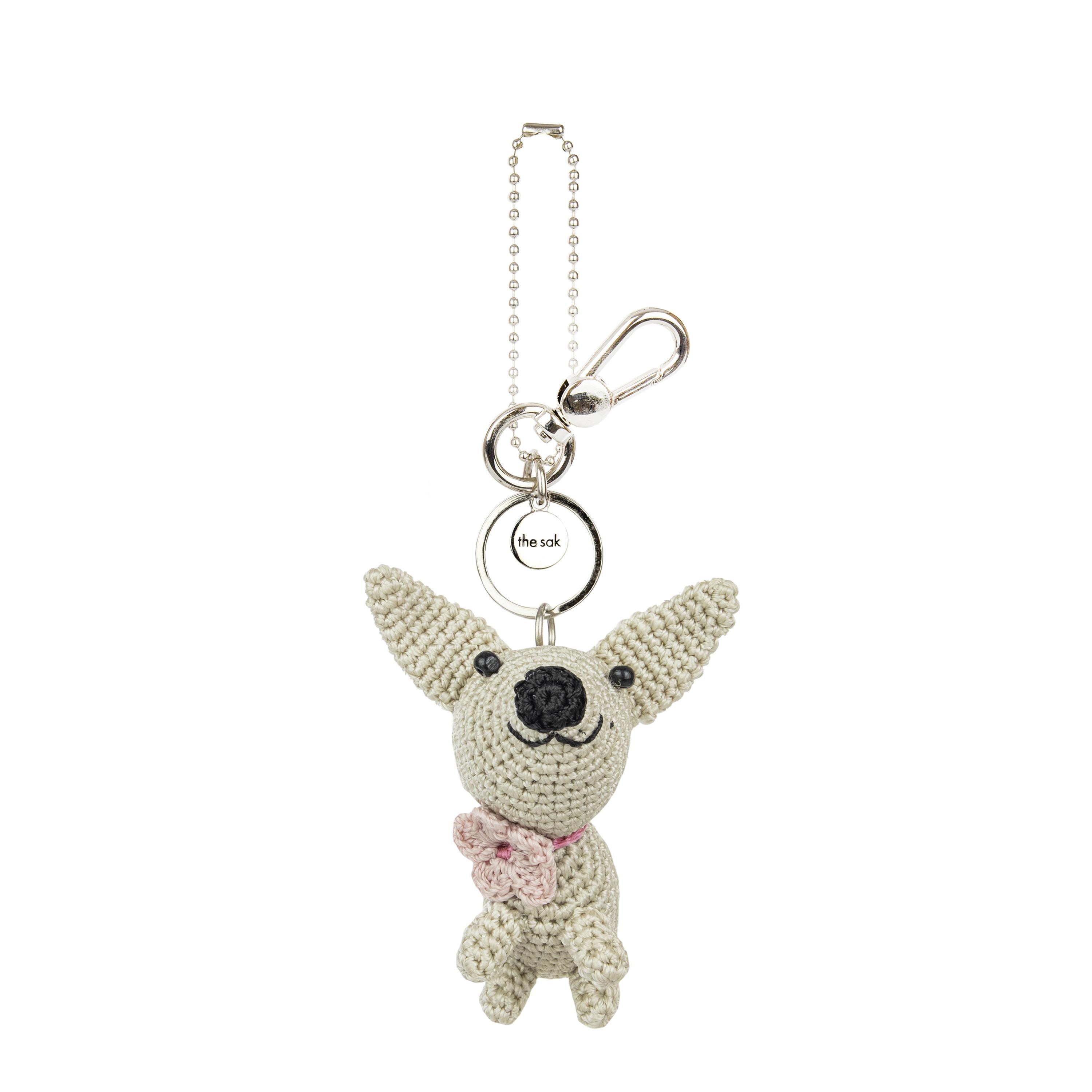 The Sak Yarnicharmz Dangle - Hand Crochet - Natural Chihuahua