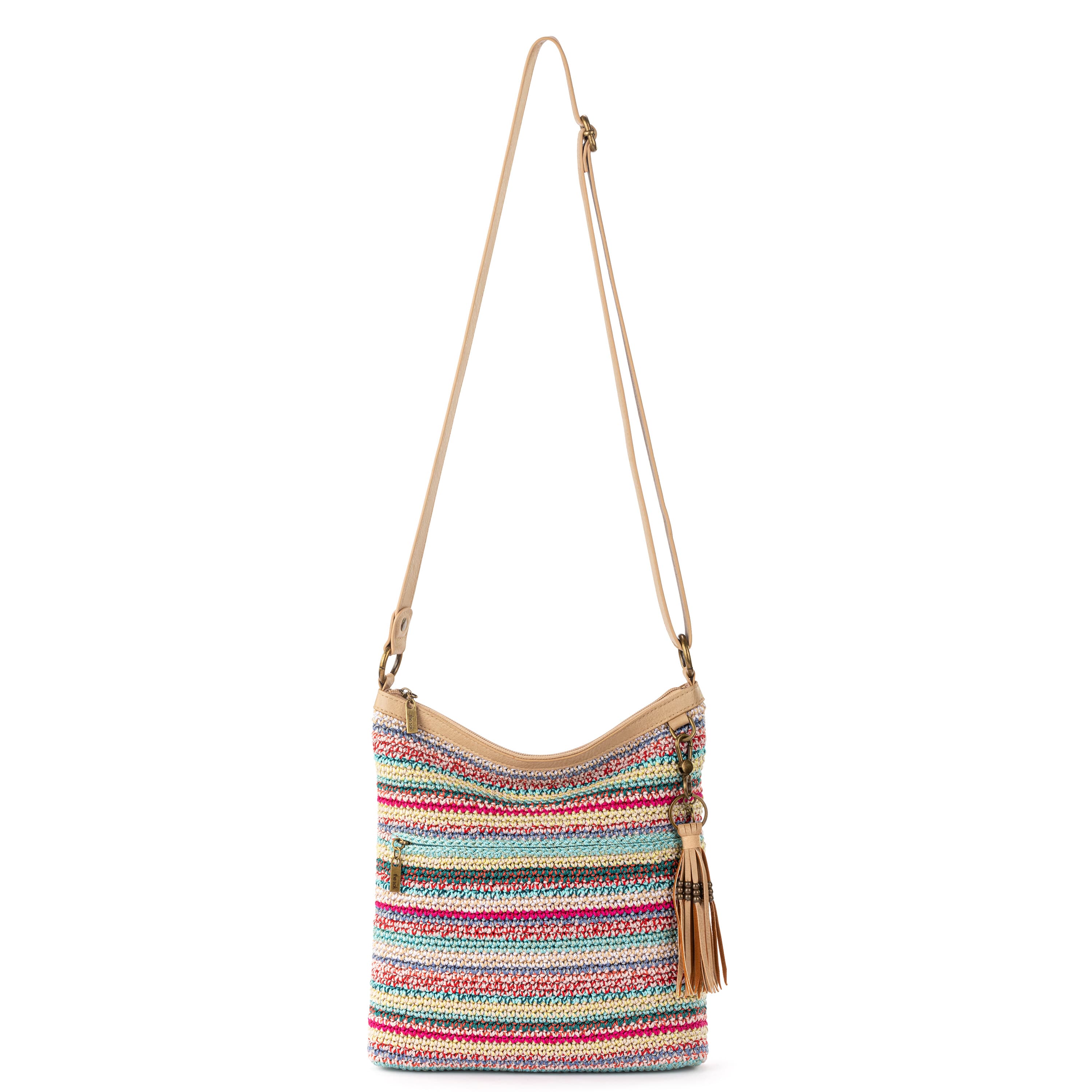 The Sak Lucia Crossbody - Hand Crochet - Eden Stripe