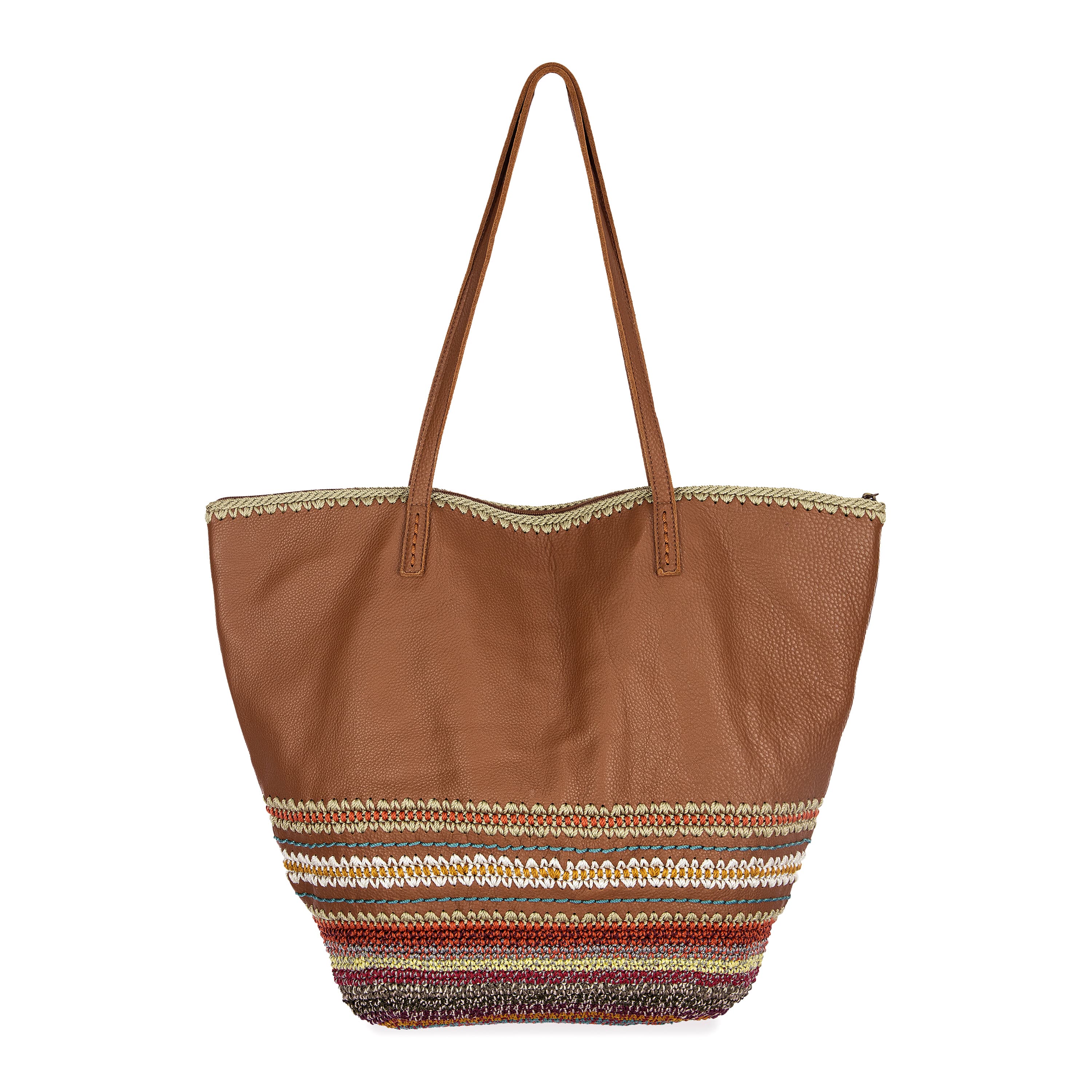 The Sak Faye Large Tote - Leather - Tobacco Seminyak