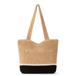 The Sak Casual Classics Tote - Hand Crochet - Bamboo Block
