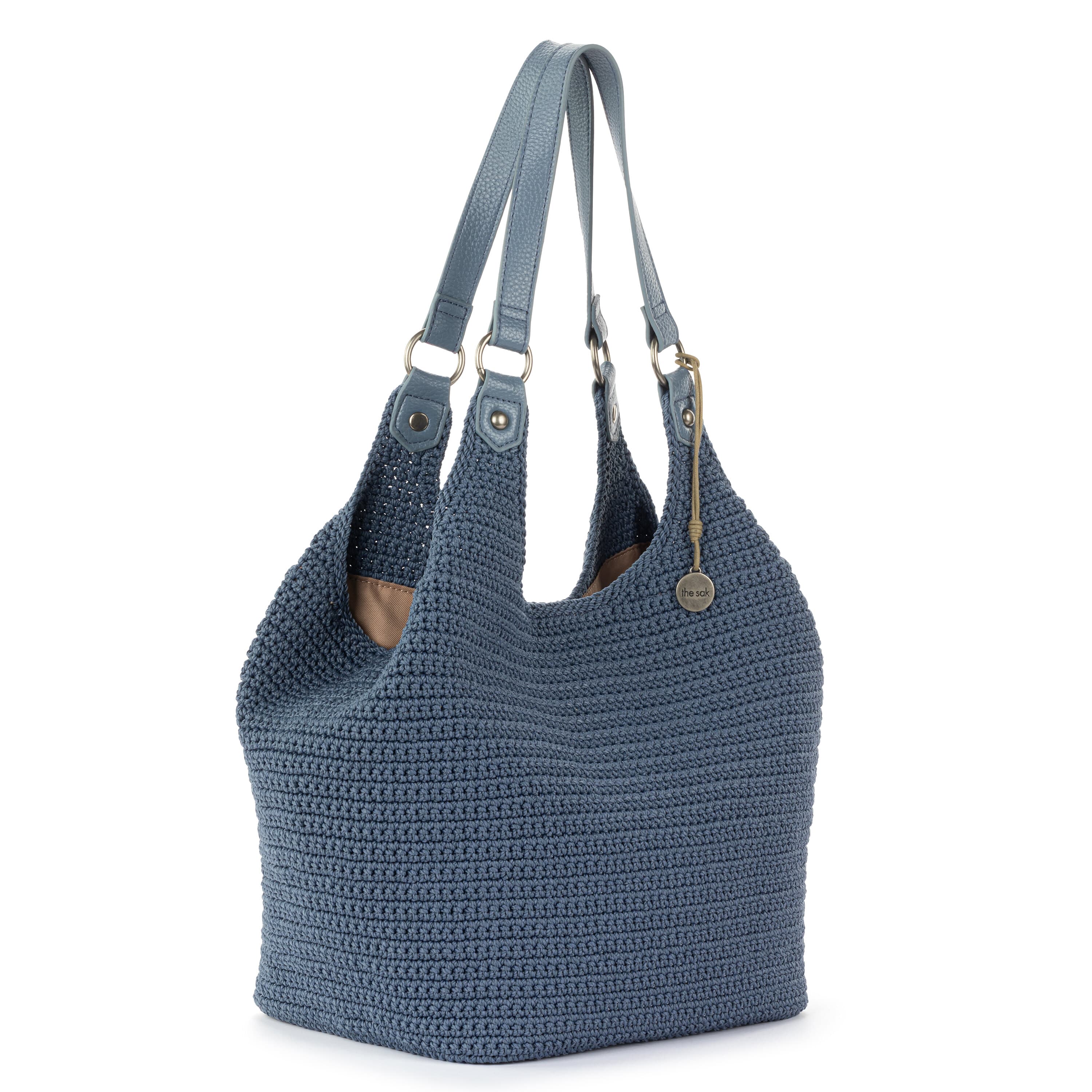 The Sak Roma Shopper - Hand Crochet - Maritime