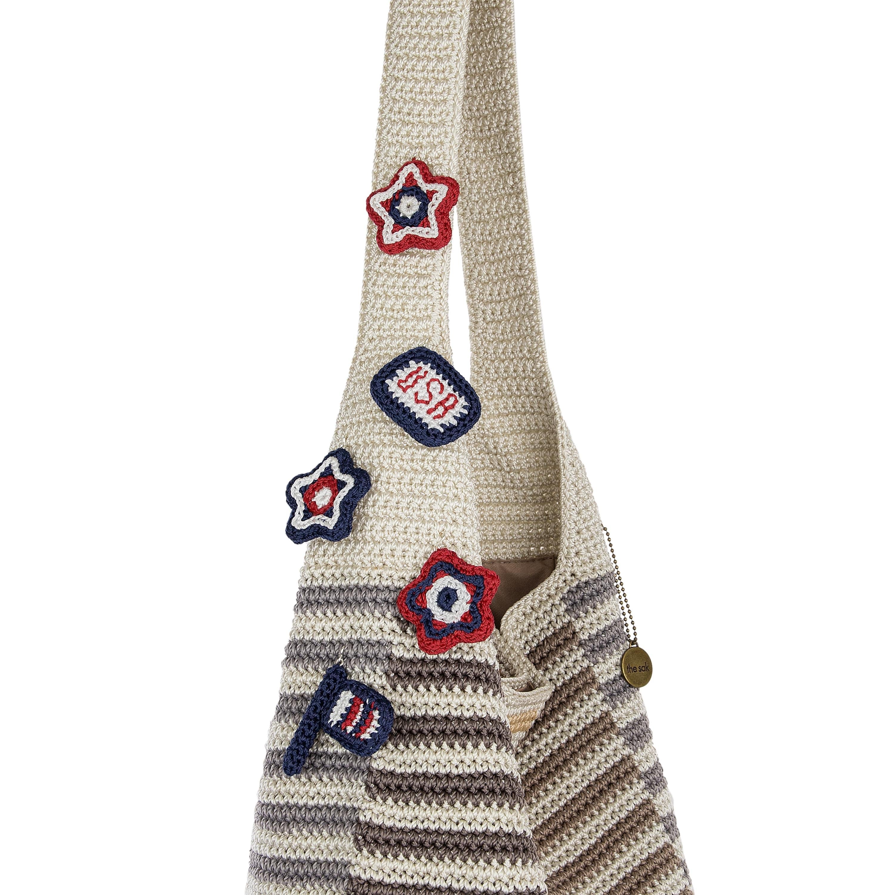 The Sak 120 Hobo - Hand Crochet - Serenity Stripe