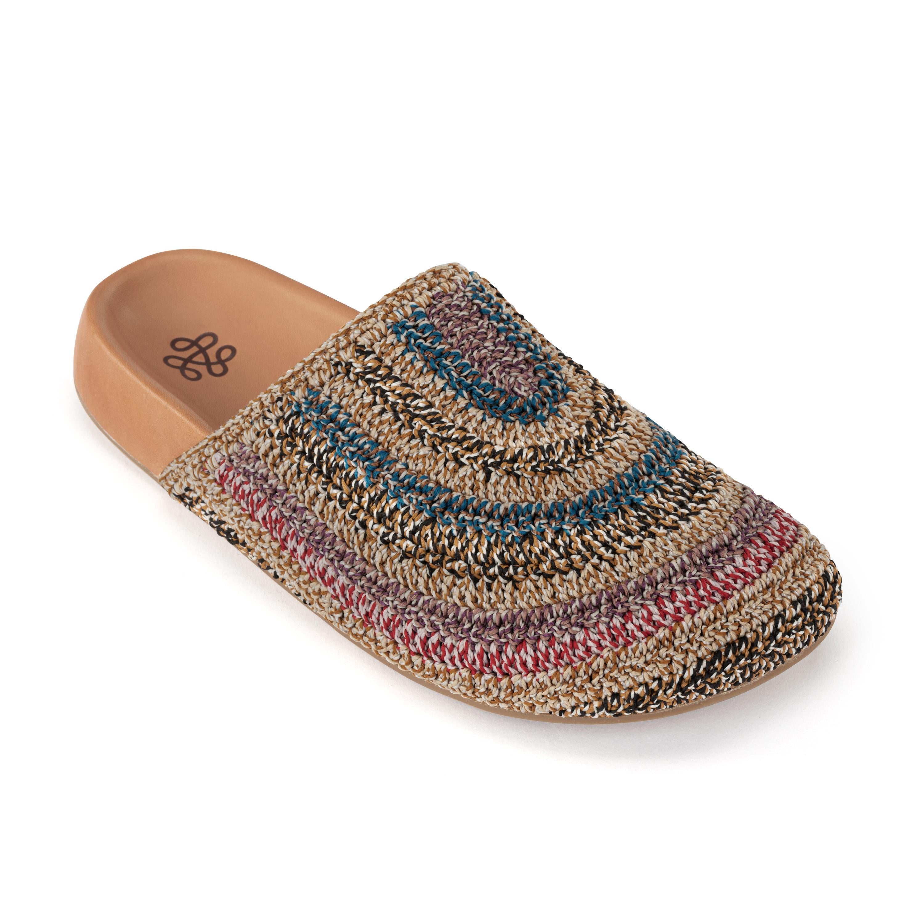 The Sak Bolinas Clog - Hand Crochet - Ubud Stripe