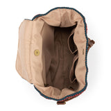 The Sak Sayulita Backpack - Hand Crochet - Woodland Stripe