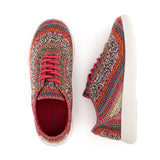 The Sak Asha Sneaker - Hand Crochet - Sunset Stripe
