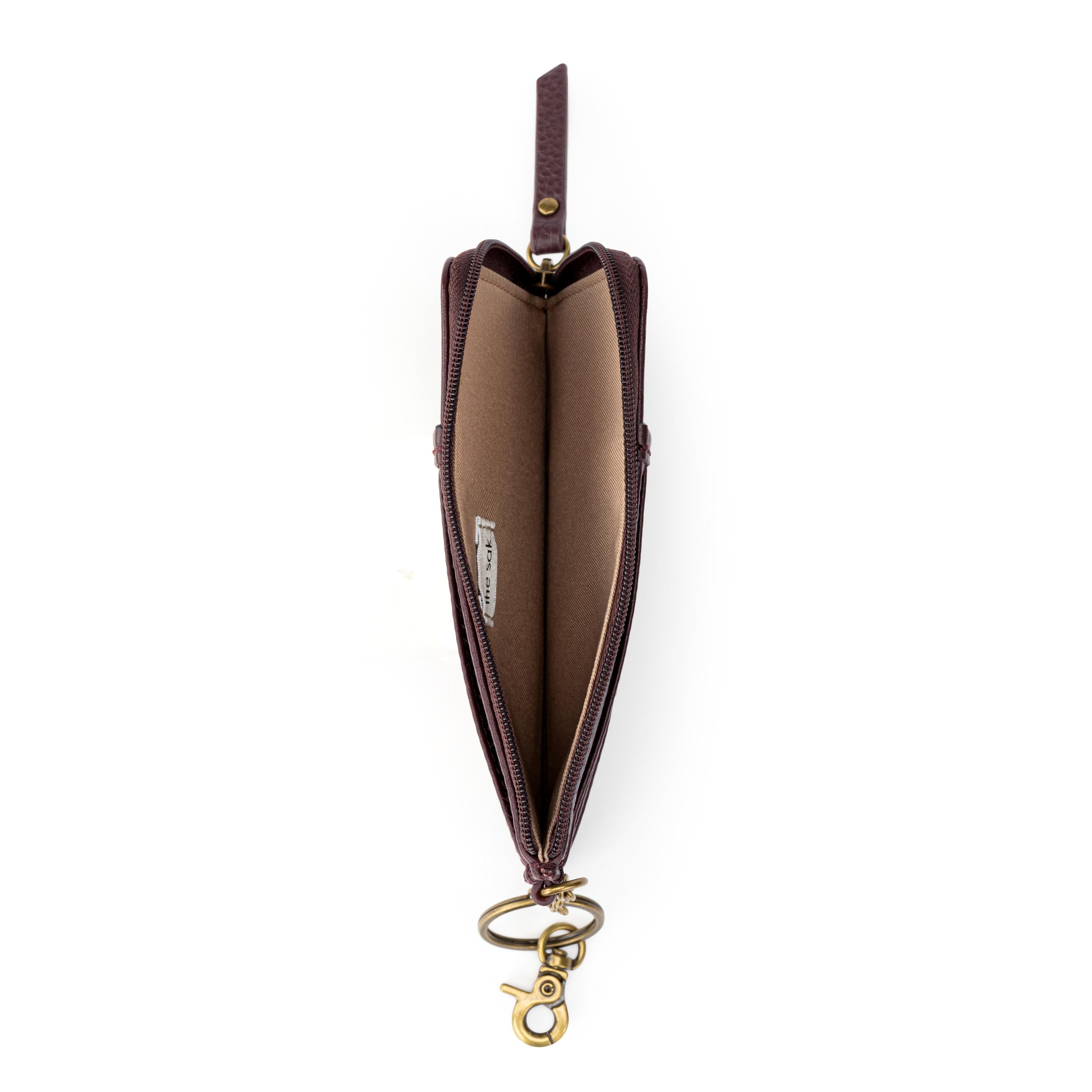 The Sak Iris Card Wallet - Leather - Mahogany