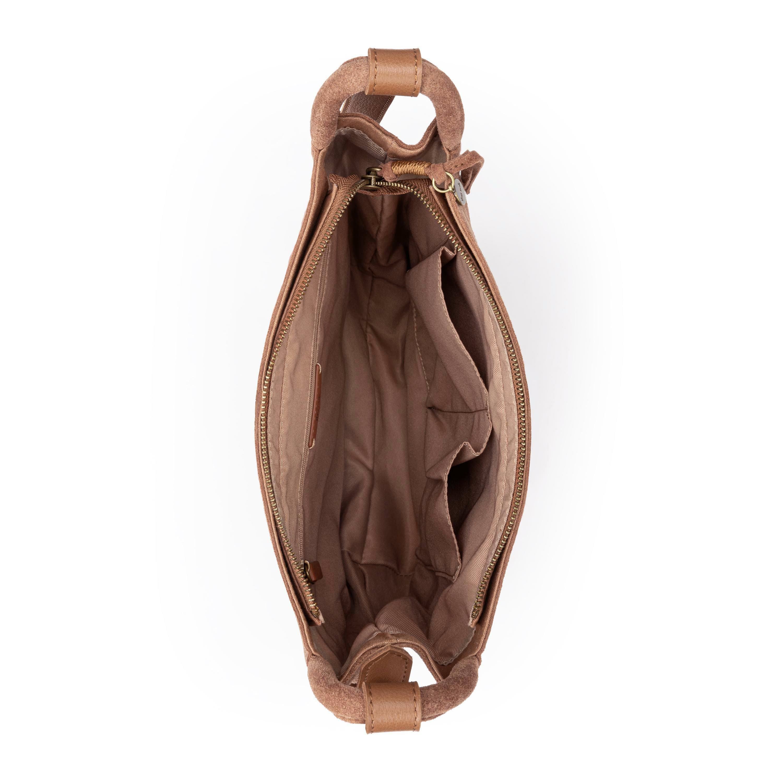 The Sak Los Feliz Crossbody - Leather - Tobacco Suede