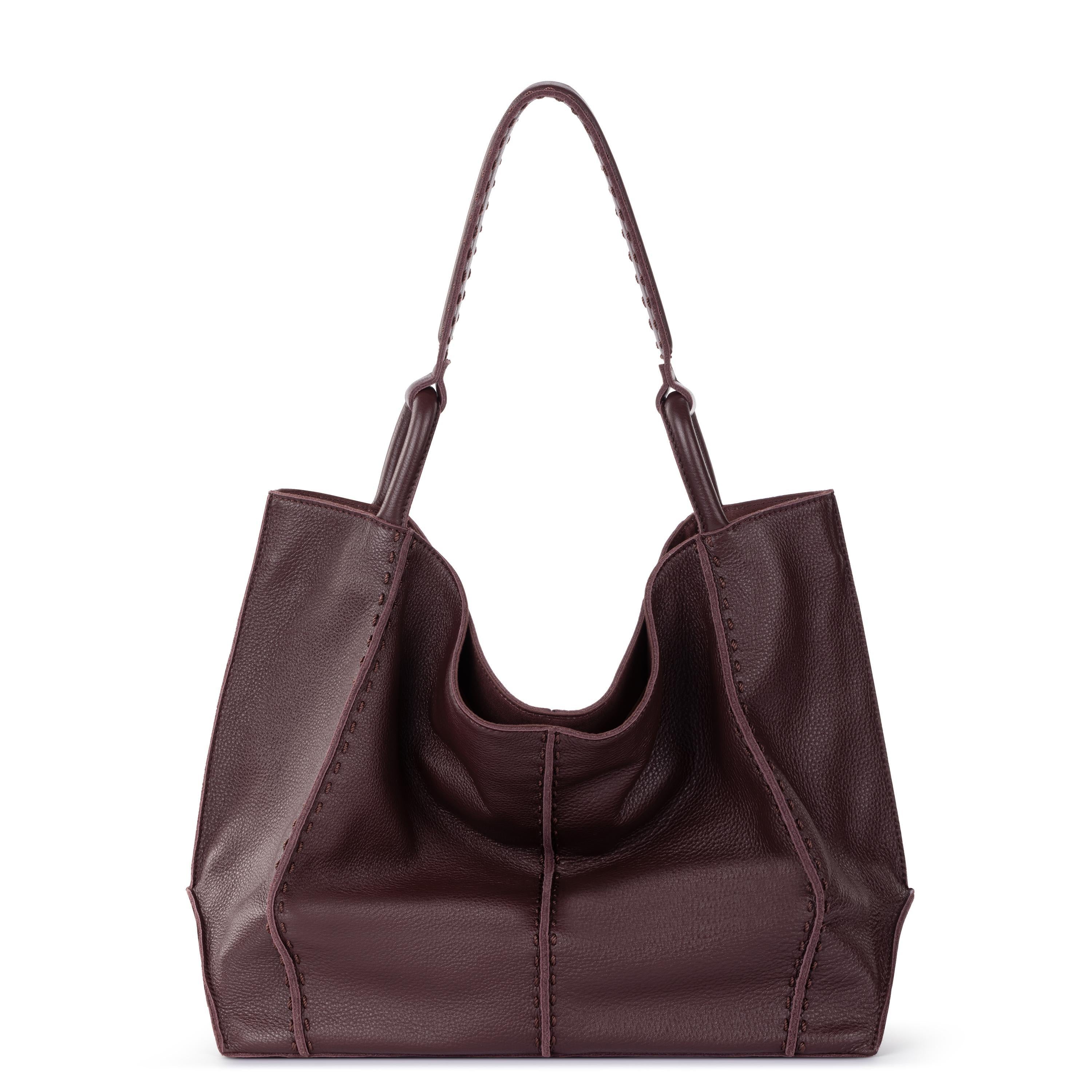 The Sak Los Feliz Large Tote - Leather - Mahogany