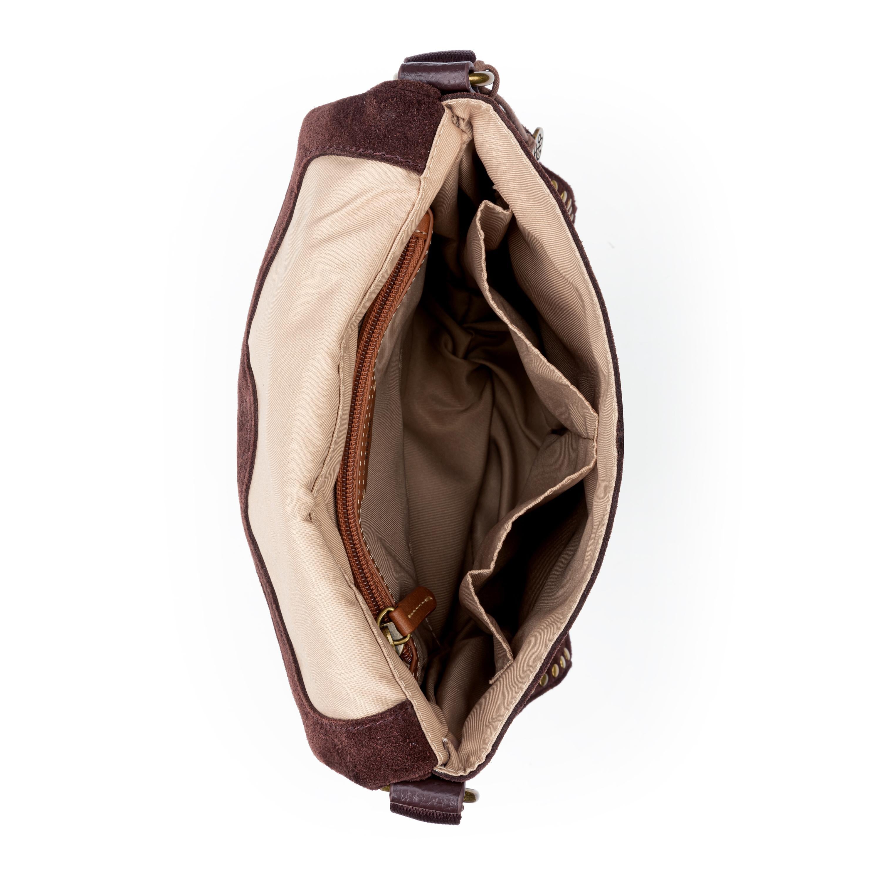 The Sak Silverlake Flap Crossbody - Leather - Mahogany Suede