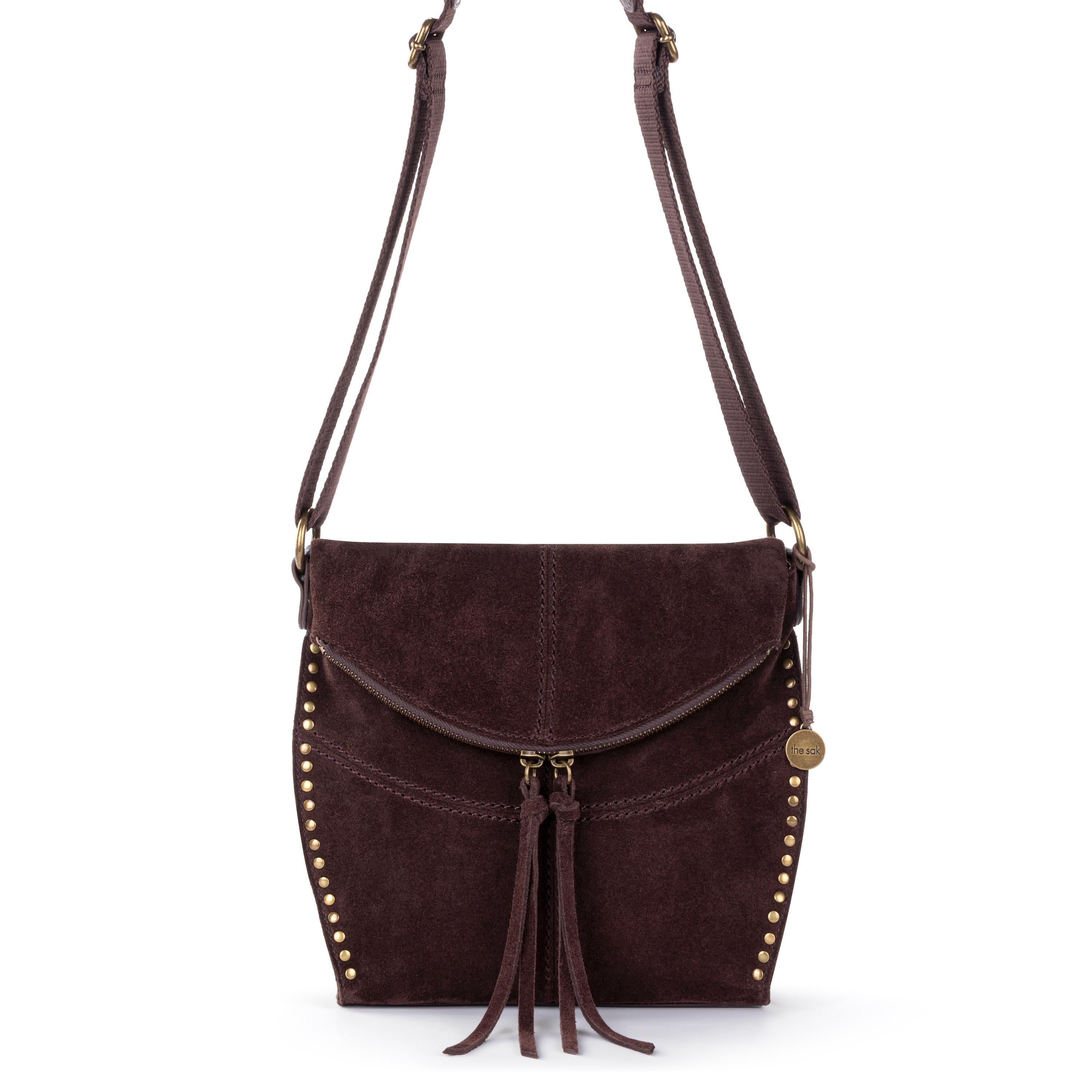 The Sak Silverlake Flap Crossbody - Leather - Mahogany Suede
