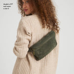 The Sak Caraway Large Belt Bag - Leather - Moss Suede